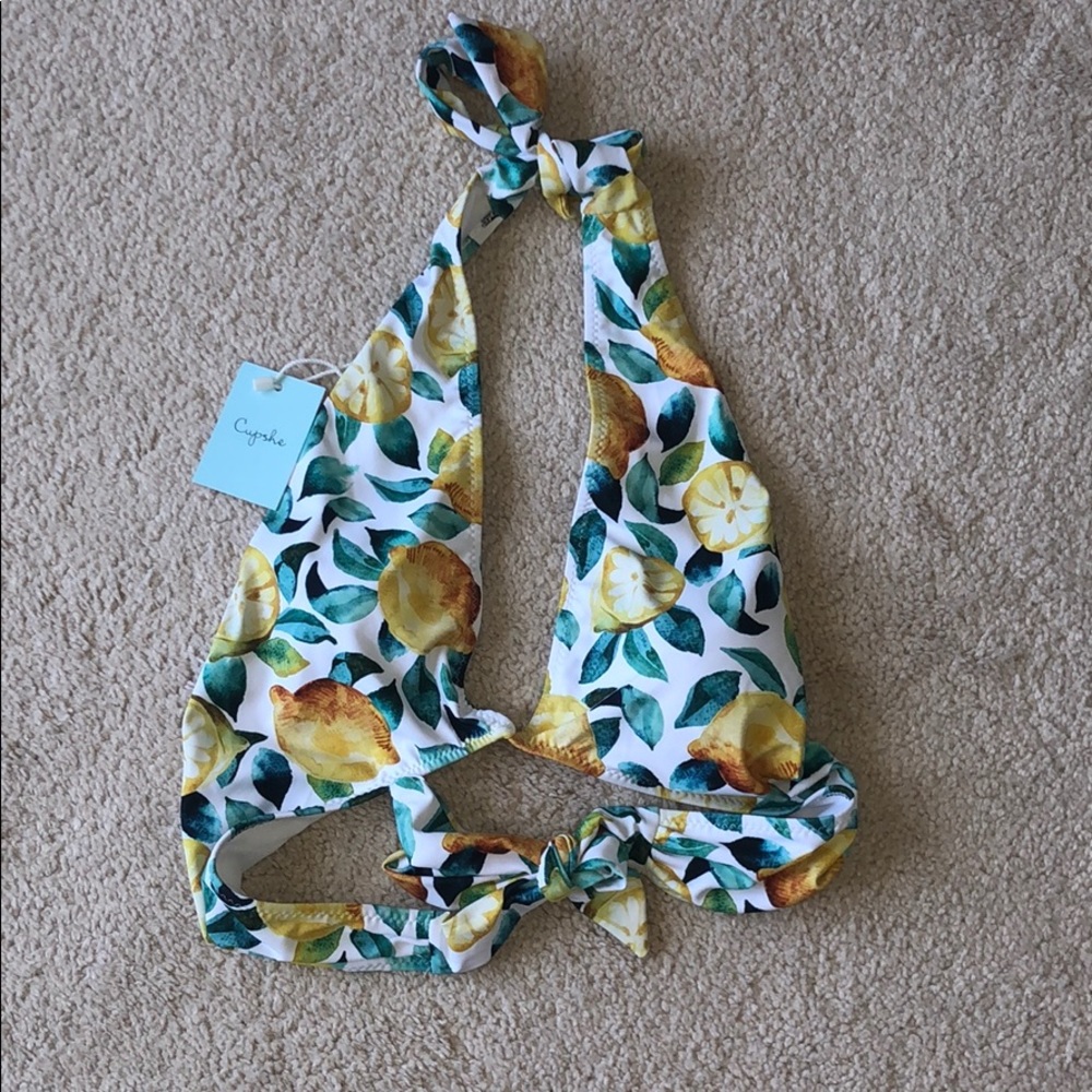 Small cupshe lemon bikini top